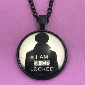 I Am Sher Locked (Sherlock Holmes) Necklace